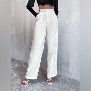 Slant Pocket Wide Leg Pants (XS)
